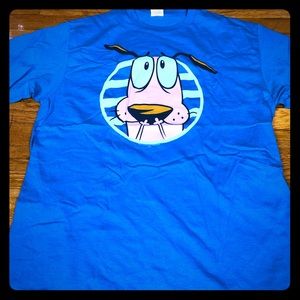 Courage The Cowardly Dog tee size XL
